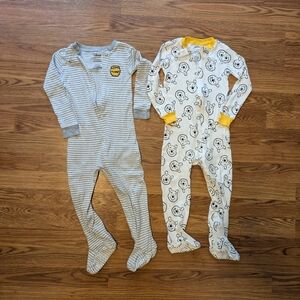 Set Of 2 Winnie The Pooh Footie PJs, 3T
